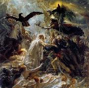 Ossian Receiving the Ghosts of French Heroes Girodet-Trioson, Anne-Louis